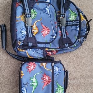 Dinosaur Small Pottery barn backpack with lunchbox